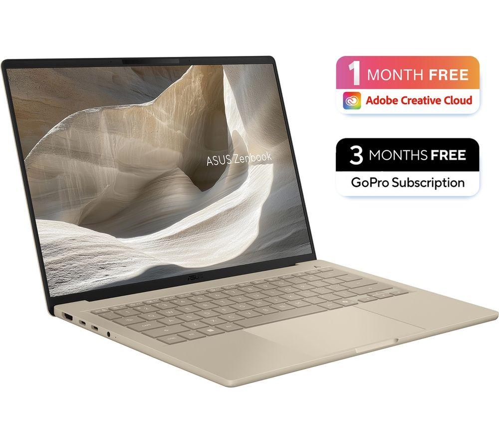 ASUS Zenbook A14 14" Laptop, Copilot+ PC &ndash; Snapdragon X2 Elite, 1 TB SSD, Beige image number 9 of 9