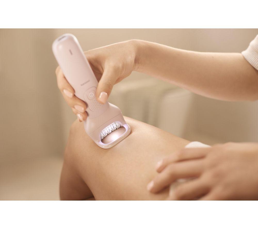 PHILIPS BRE718/00 Series 8000 Wet & Dry Epilator &ndash; Lyche Pink image number 2 of 6