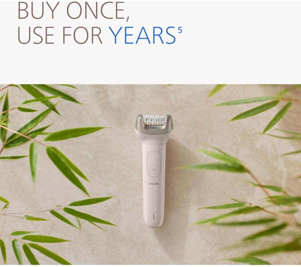 PHILIPS BRE738/00 Series 9900 Wet & Dry Epilator - Silk White image number 13 of 14