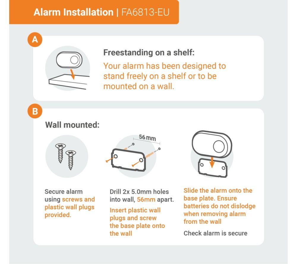 FIREANGEL FA6813-EUX10 Carbon Monoxide Alarm - White image number 2 of 6