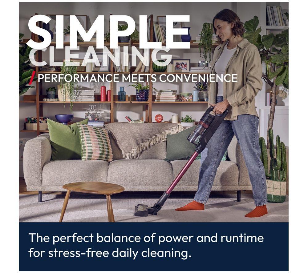 HOOVER HF1 MAX Home Cordless Vacuum Cleaner &ndash; Black & Magenta image number 2 of 10