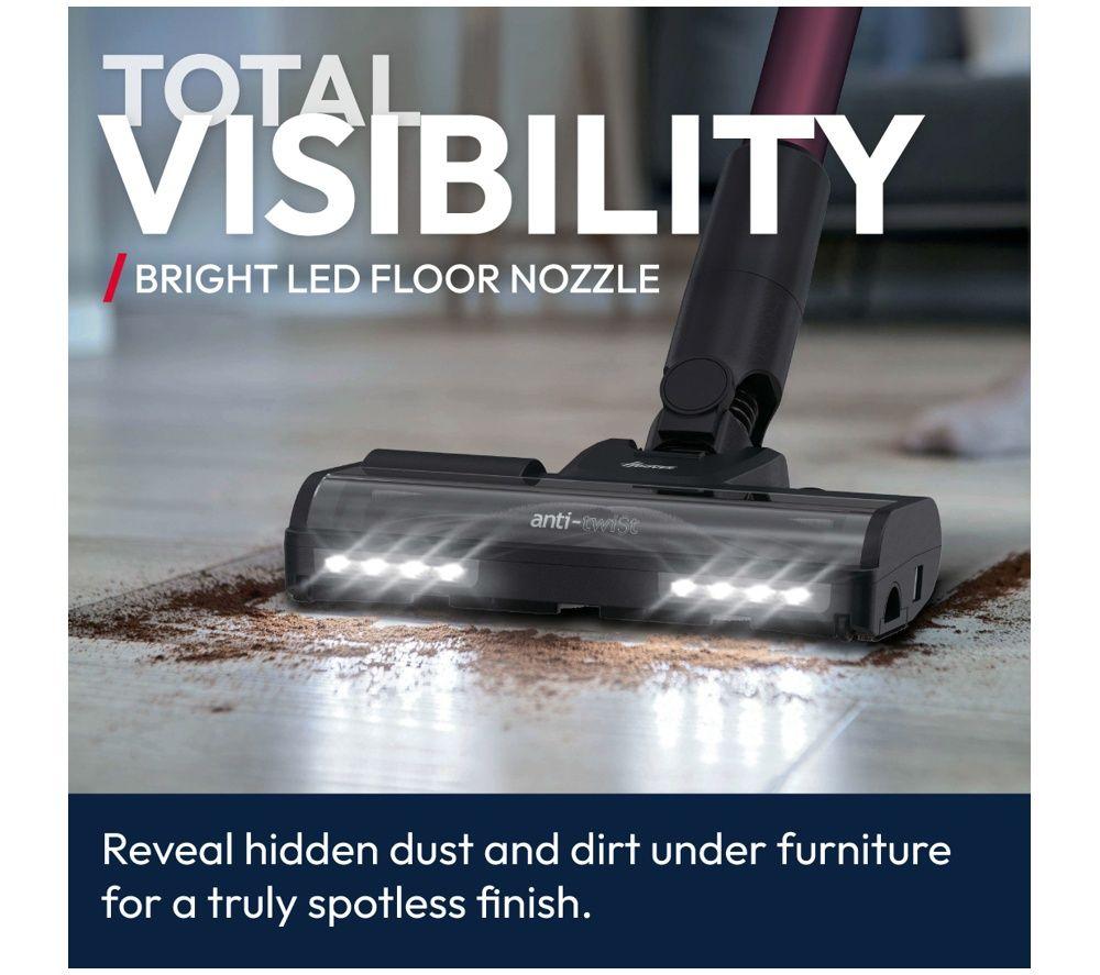 HOOVER HF1 MAX Flexi Cordless Vacuum Cleaner &ndash; Black & Magenta image number 8 of 11