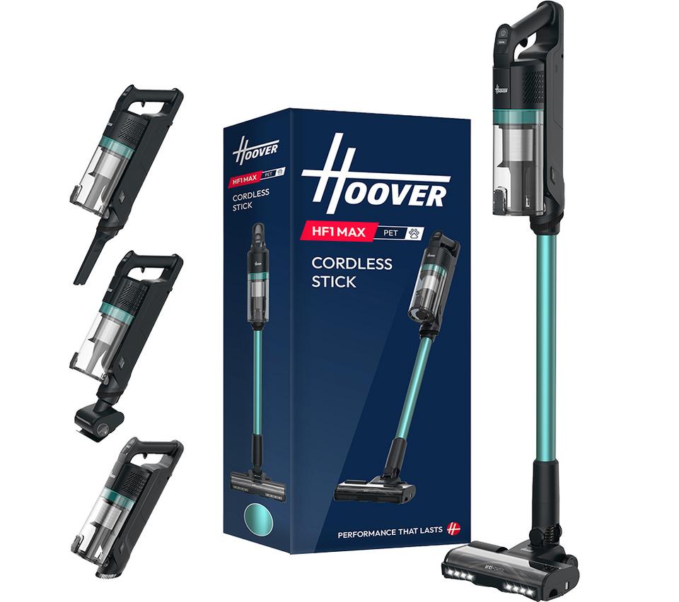 HOOVER HF1 MAX Pet Cordless Vacuum Cleaner - Black & Turquoise