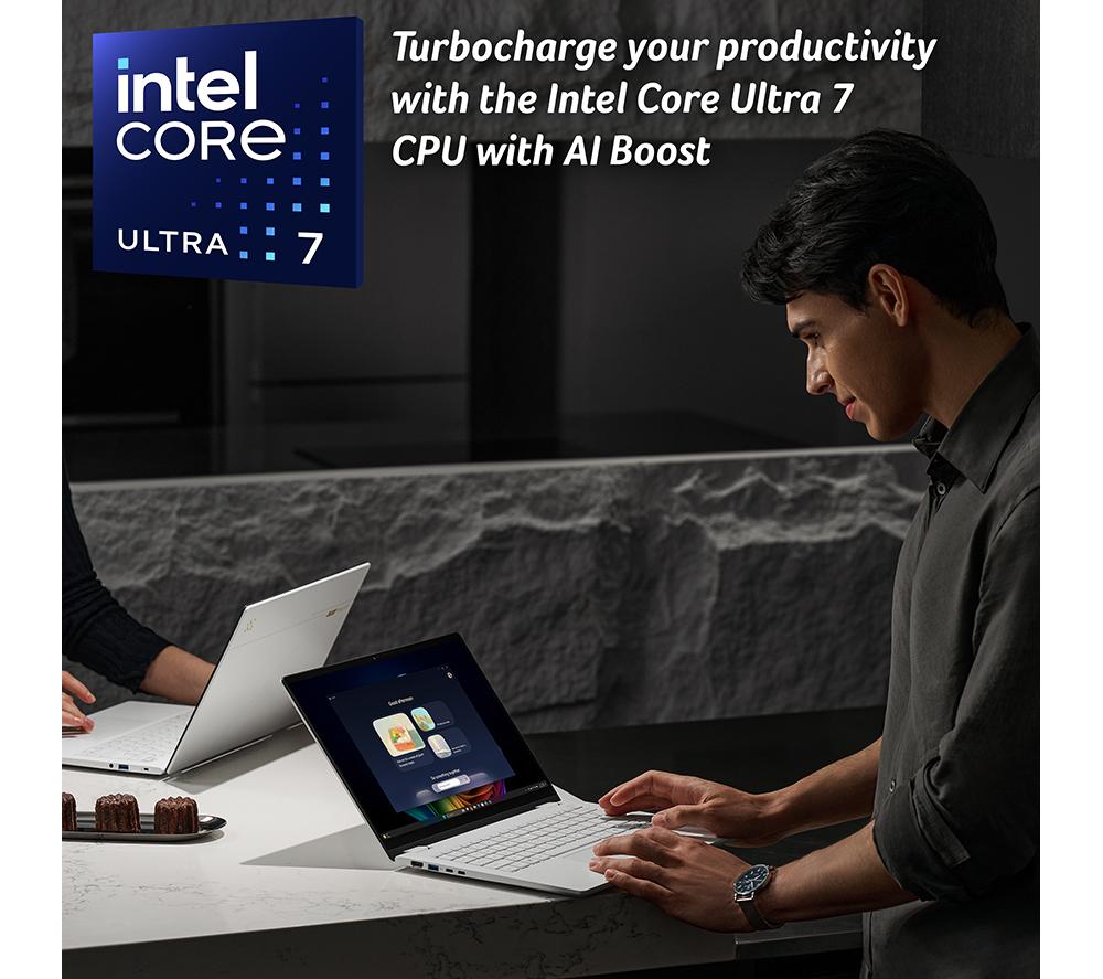 ACER Swift 16 AI 16" Laptop, Copilot+ PC - Intel&reg; Core&trade; Ultra X7, 1 TB SSD, Grey image number 3 of 11