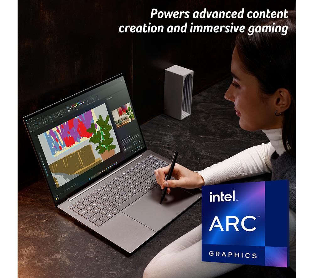 ACER Swift 16 AI 16" Laptop, Copilot+ PC - Intel&reg; Core&trade; Ultra X7, 1 TB SSD, Grey image number 5 of 11