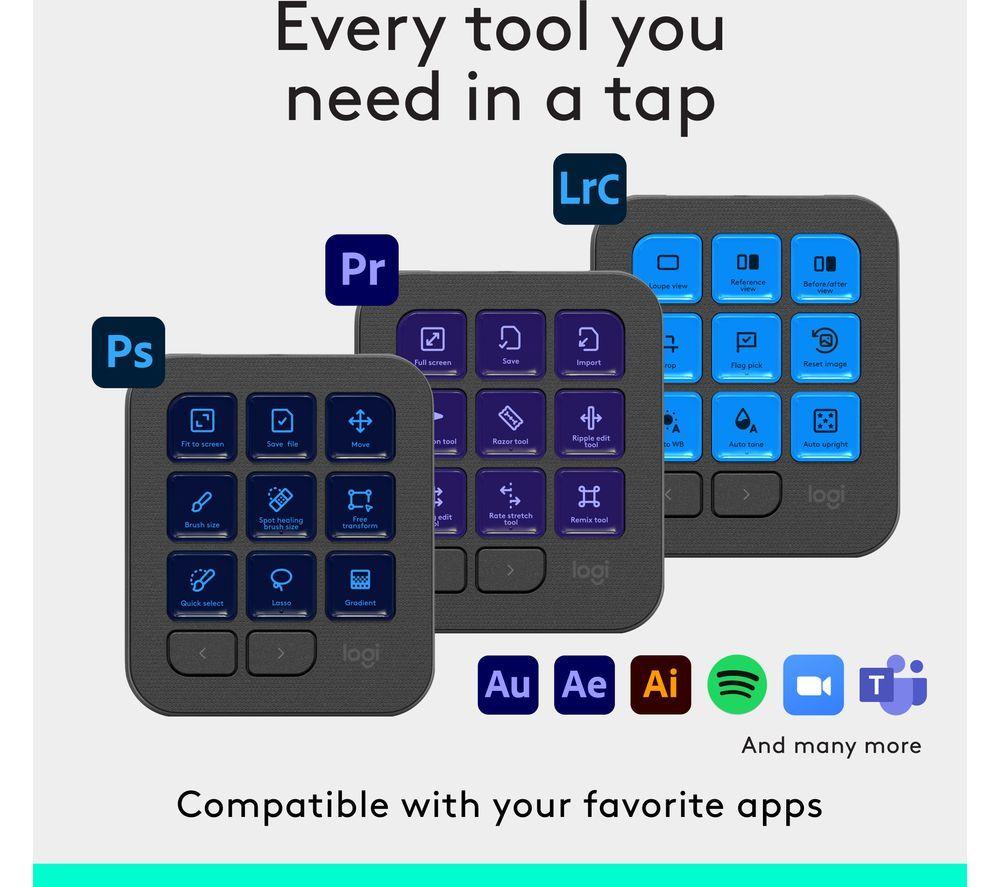 LOGITECH MX Creative Console - Graphite image number 3 of 6