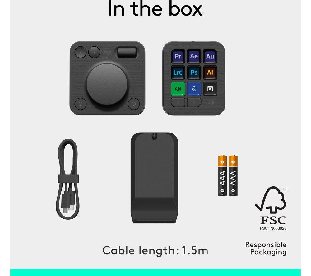 LOGITECH MX Creative Console - Graphite image number 5 of 6