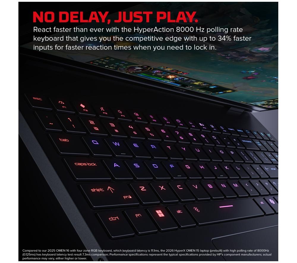 HP HyperX OMEN 15.3" Gaming Laptop - Intel&reg; Core&trade; i7, RTX 5060, 1 TB SSD image number 6 of 25