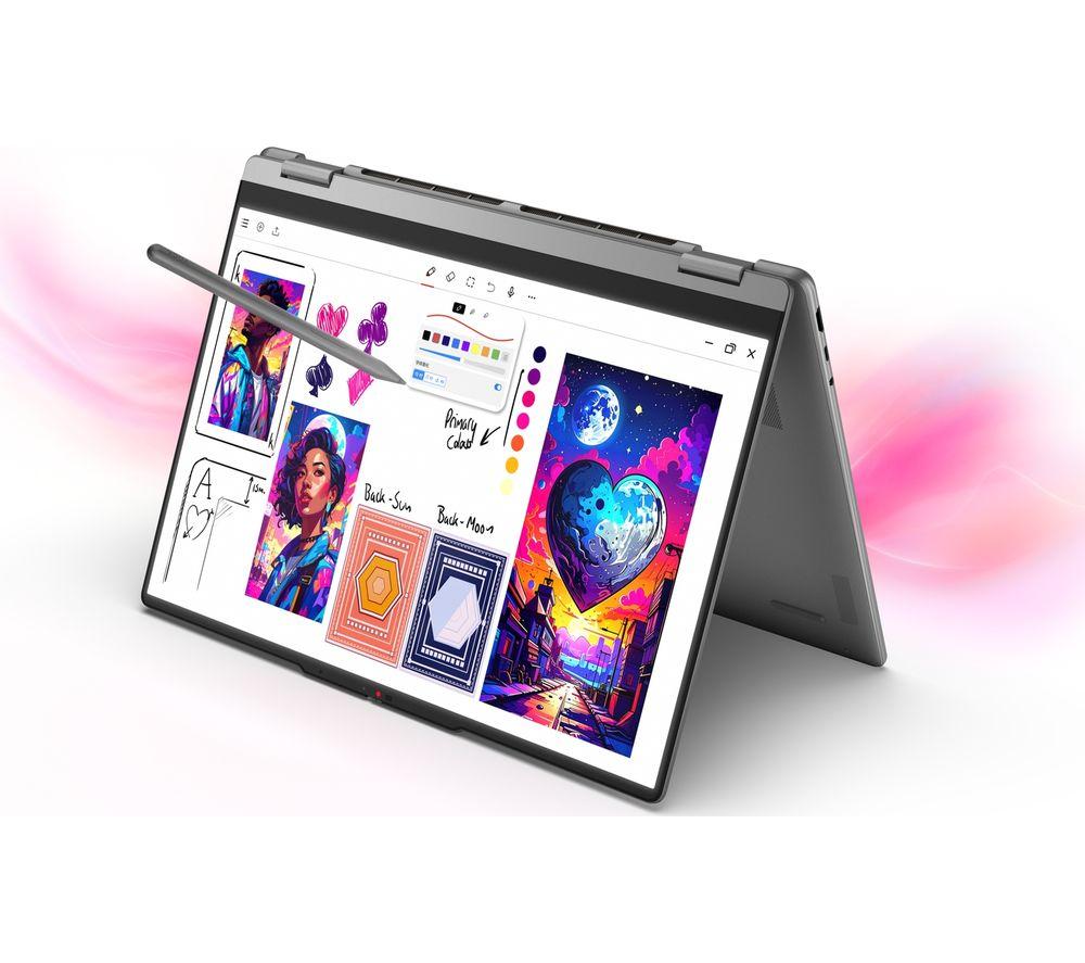LENOVO Yoga 7i Aura Edition 16" 2 in 1 Laptop, Copilot+ PC - Intel&reg; Core&trade; Ultra 7, 512 GB, Luna Grey image number 5 of 12