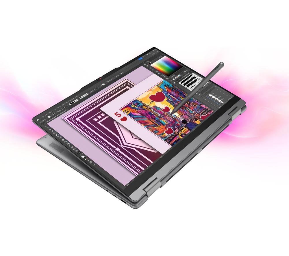 LENOVO Yoga 7i Aura Edition 16" 2 in 1 Laptop, Copilot+ PC - Intel&reg; Core&trade; Ultra 7, 512 GB, Luna Grey image number 7 of 12