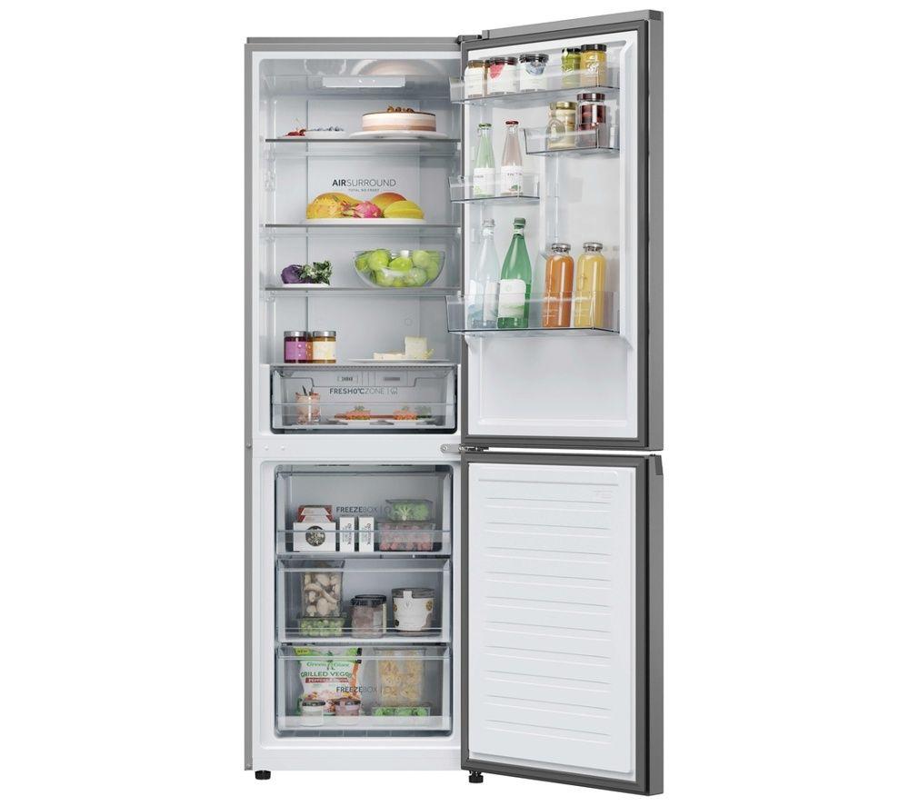 HAIER 2D Combi Series 3 HDPR3618CNPK 60/40 Fridge Freezer - Inox image number 2 of 2