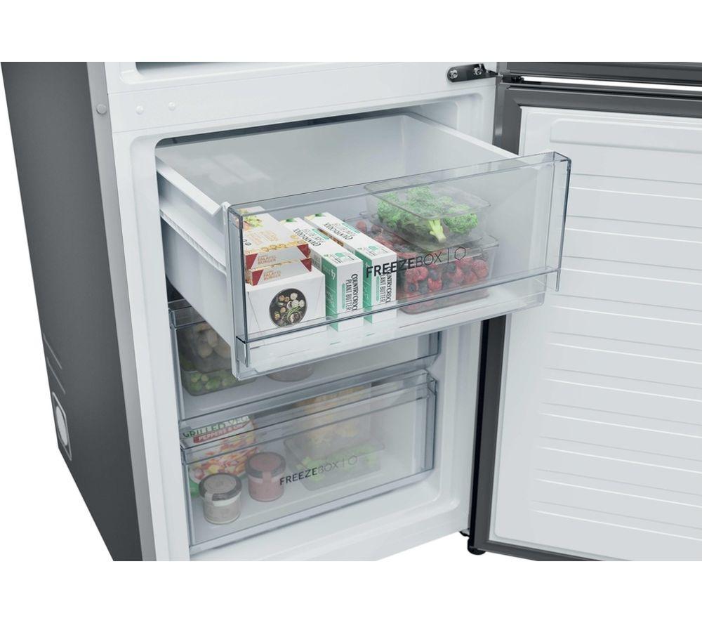 HAIER 2D Combi Series 3 HDPR3618ANPK 60/40 Fridge Freezer - Inox image number 3 of 7