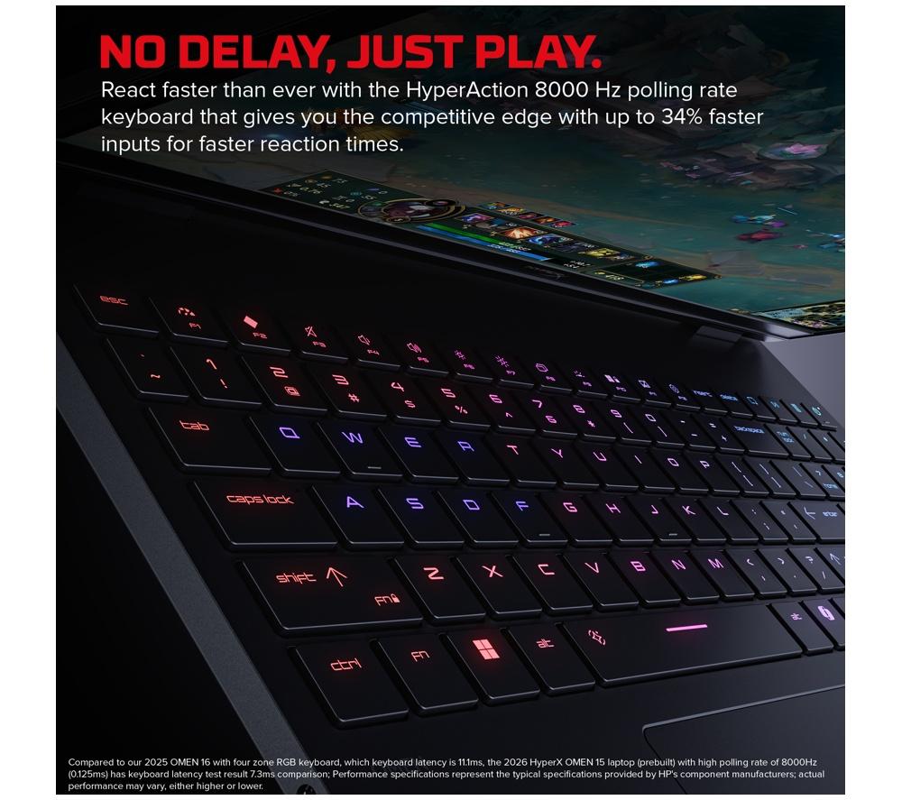 HP HyperX OMEN 15.3" Gaming Laptop - Intel&reg; Core&trade; i5, RTX 5050, 1 TB SSD image number 6 of 27