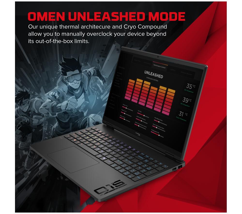 HP HyperX OMEN 15.3" Gaming Laptop - Intel&reg; Core&trade; i5, RTX 5050, 1 TB SSD image number 8 of 27