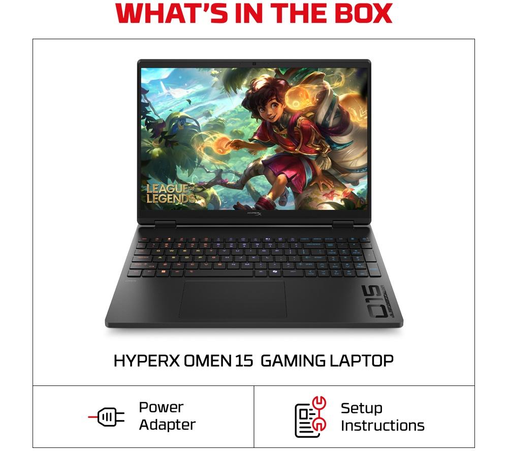 HP HyperX OMEN 15.3" Gaming Laptop - Intel&reg; Core&trade; i5, RTX 5050, 1 TB SSD image number 13 of 27