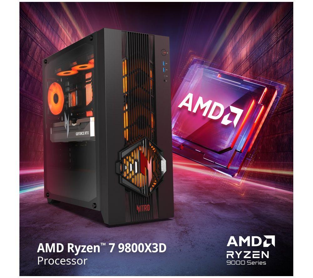 ACER Nitro N70 Gaming PC - AMD Ryzen 7, RTX 5080, 2 TB SSD image number 7 of 9