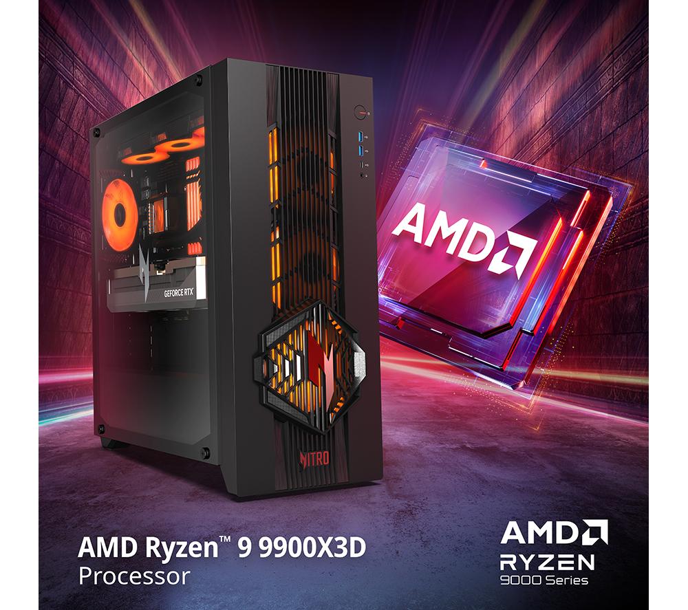 ACER Nitro N70 Gaming PC - AMD Ryzen 9, RTX 5090, 2 TB SSD image number 2 of 8