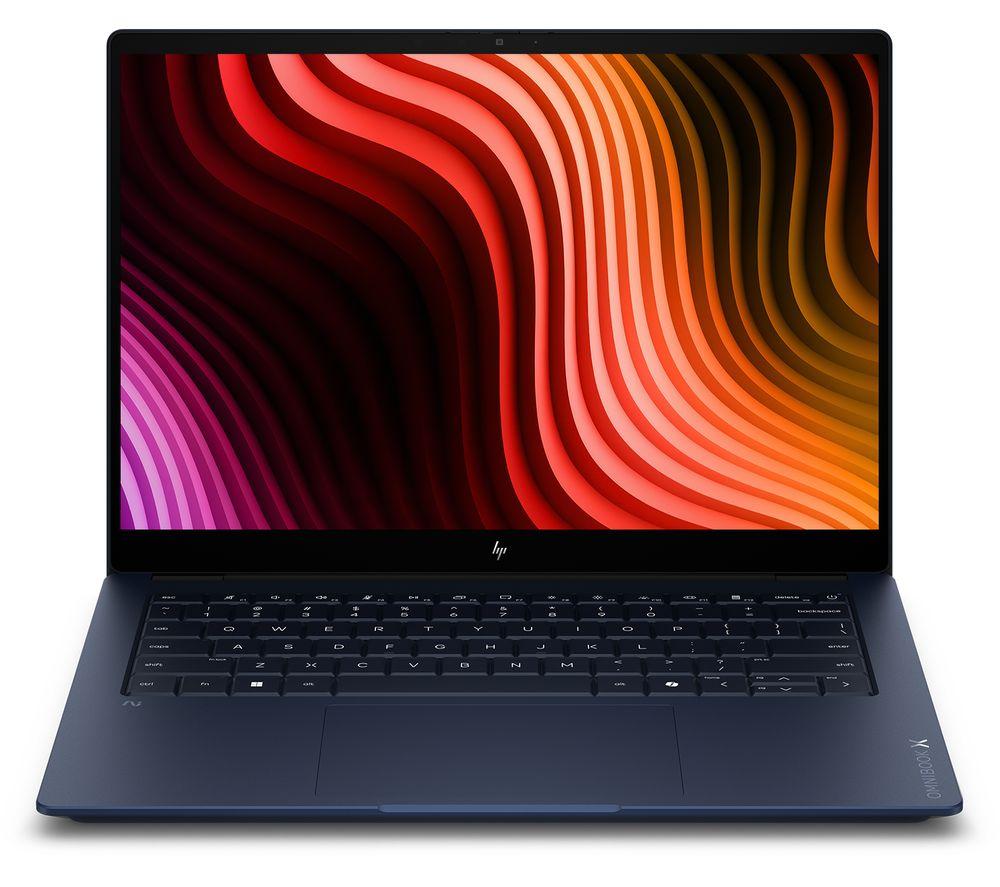 HP OmniBook X NGAI 14" Laptop, Copilot + PC - Intel&reg; Core&trade; Ultra 5, 1 TB SSD, Atmospheric Blue image number 2 of 24