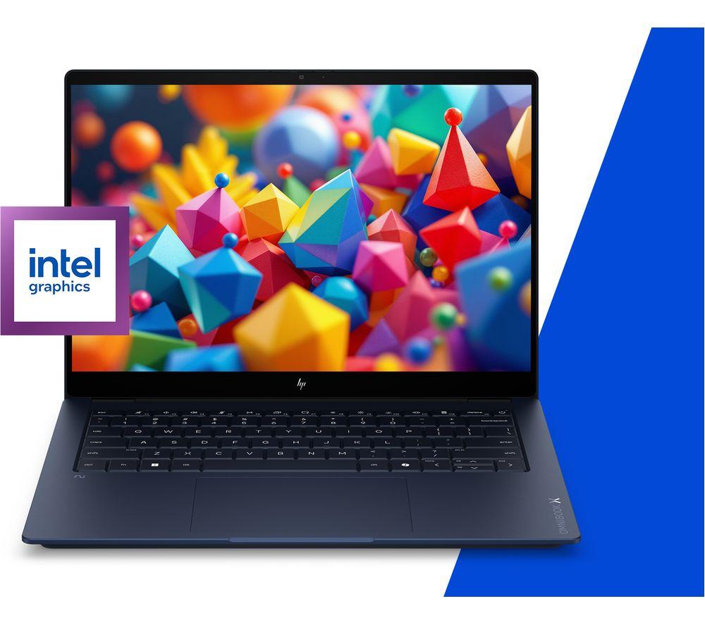 HP OmniBook X NGAI 14" Laptop, Copilot + PC - Intel&reg; Core&trade; Ultra 5, 1 TB SSD, Atmospheric Blue image number 8 of 24