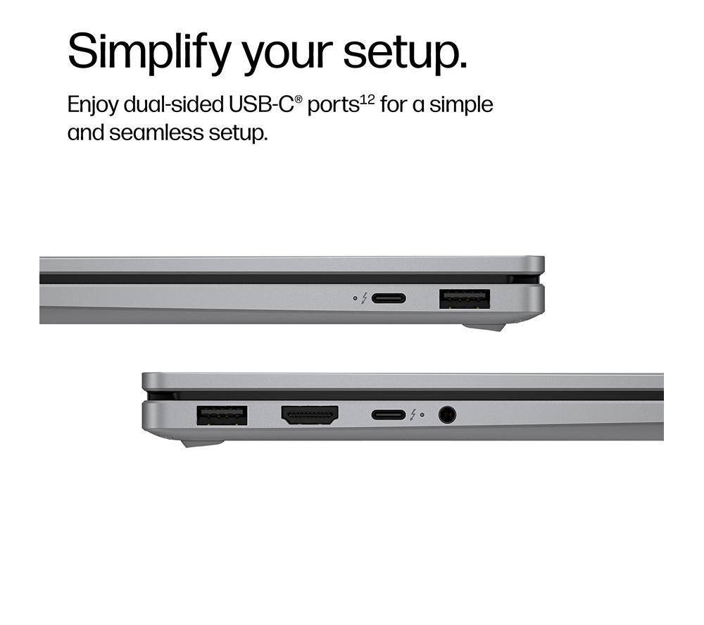 HP OmniBook X Flip NGAI 14" 2 in 1 Laptop - Intel&reg; Core&trade; Ultra 7, 1 TB SSD, Silver image number 12 of 26
