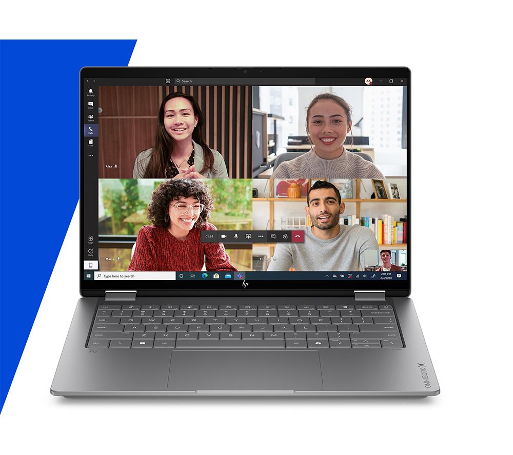 HP OmniBook X Flip NGAI 14" 2 in 1 Laptop - Intel&reg; Core&trade; Ultra 7, 1 TB SSD, Silver image number 17 of 26