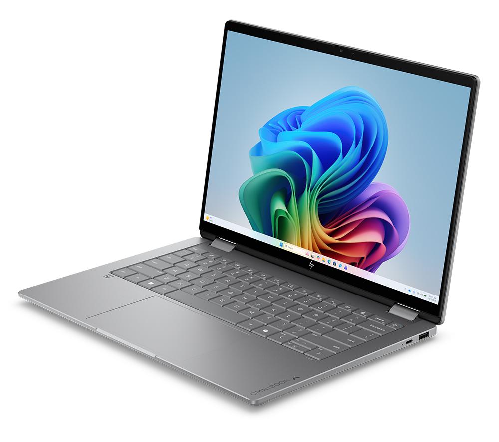 HP OmniBook X Flip NGAI 14" 2 in 1 Laptop - Intel&reg; Core&trade; Ultra 7, 1 TB SSD, Silver image number 23 of 26