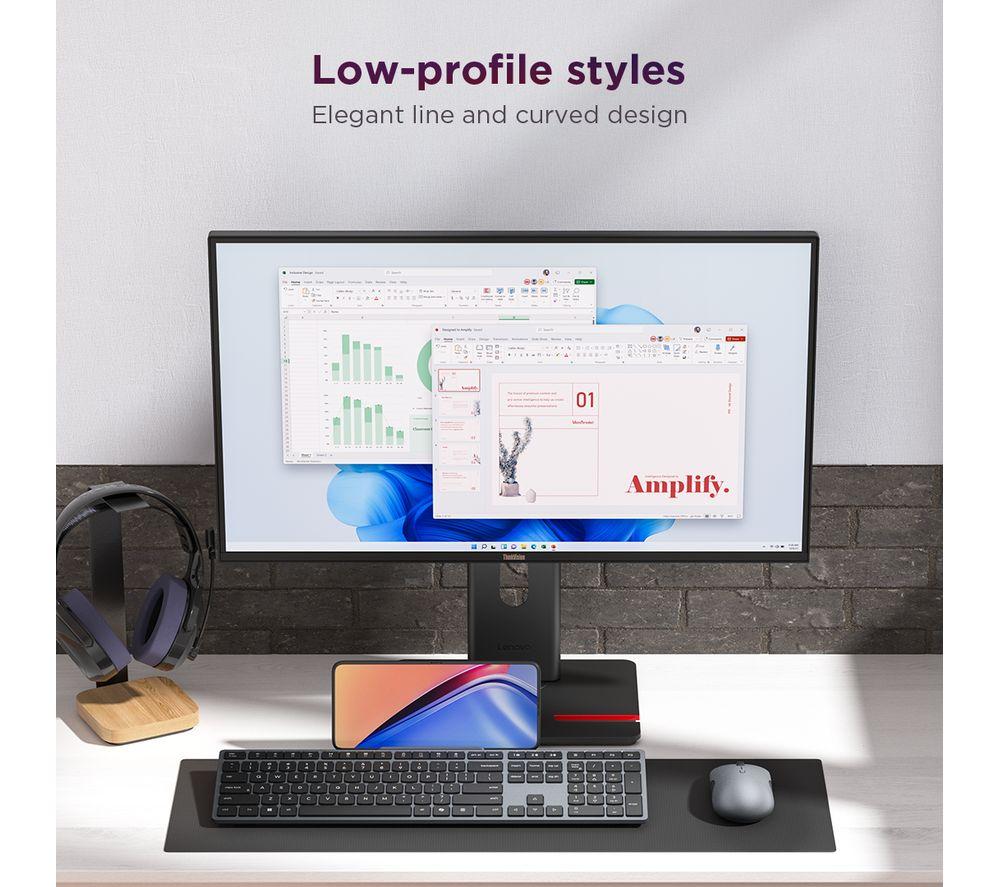 LENOVO 700 Wireless Keyboard & Mouse Set - Luna Grey image number 5 of 10