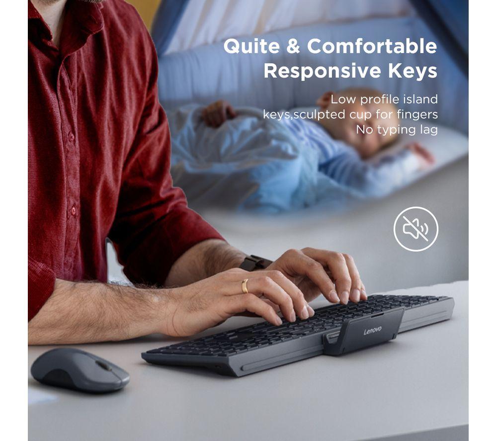 LENOVO 700 Wireless Keyboard & Mouse Set - Luna Grey image number 6 of 10