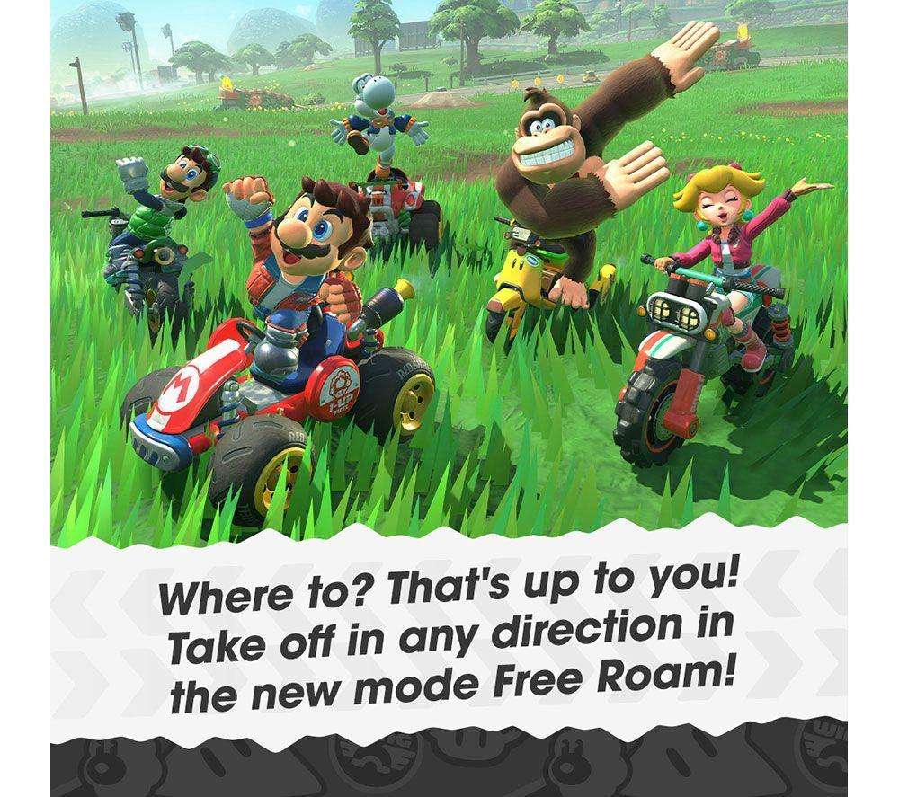 NINTENDO Switch 2, Super Mario Keychain, Mario Kart World, Backpack Buddies & Joy-Con Racing Wheels Bundle image number 11 of 14