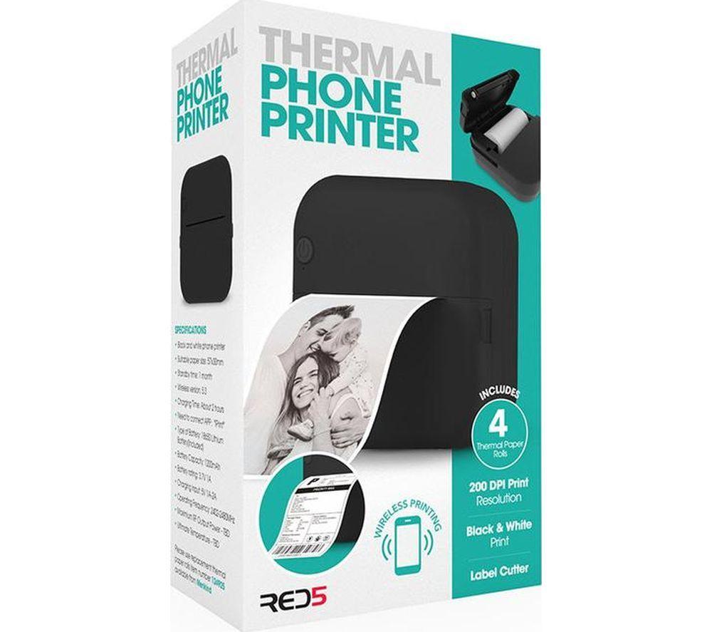 MENKIND 124924 Monochrome Wireless Photo Printer image number 5 of 5