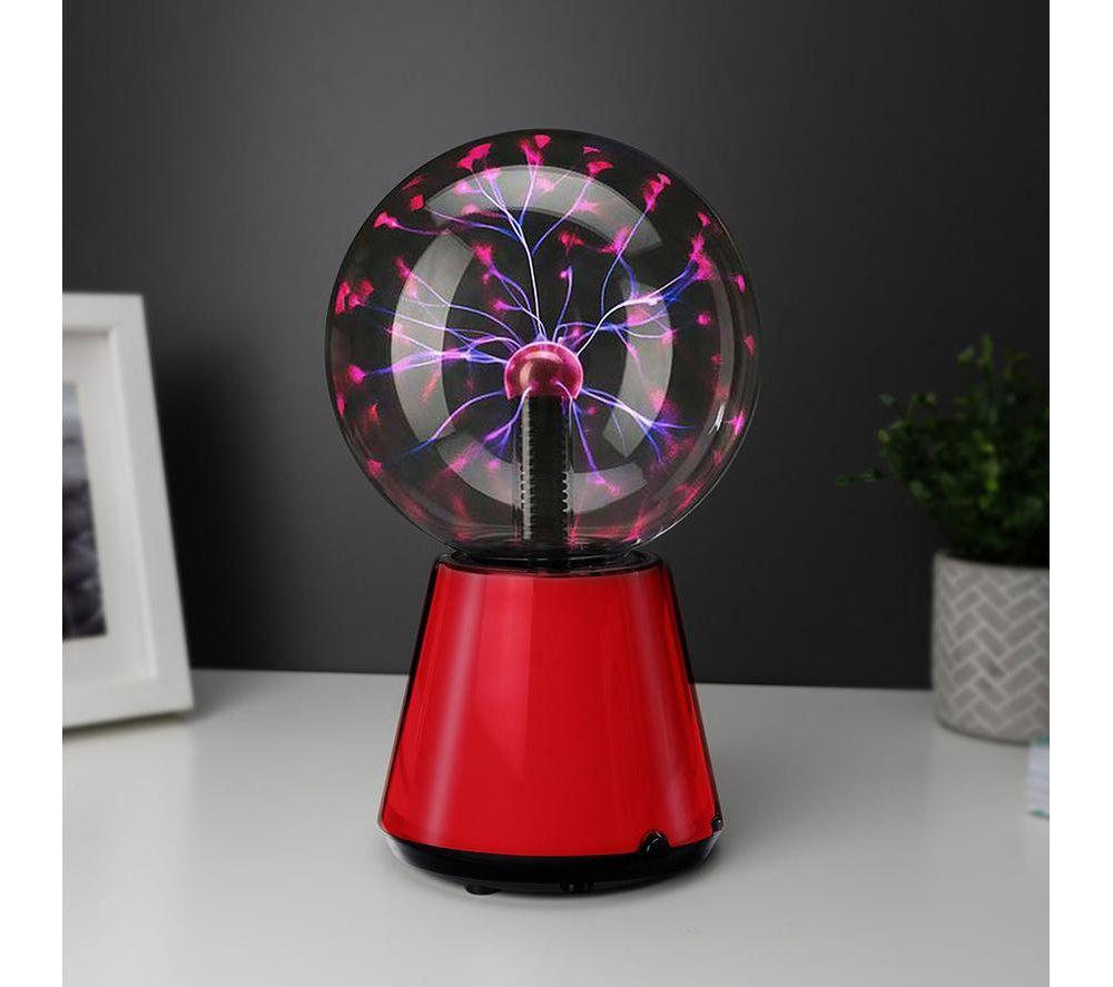 MENKIND Colour Changing Futuristic Plasma Ball - Clear & Red image number 3 of 4