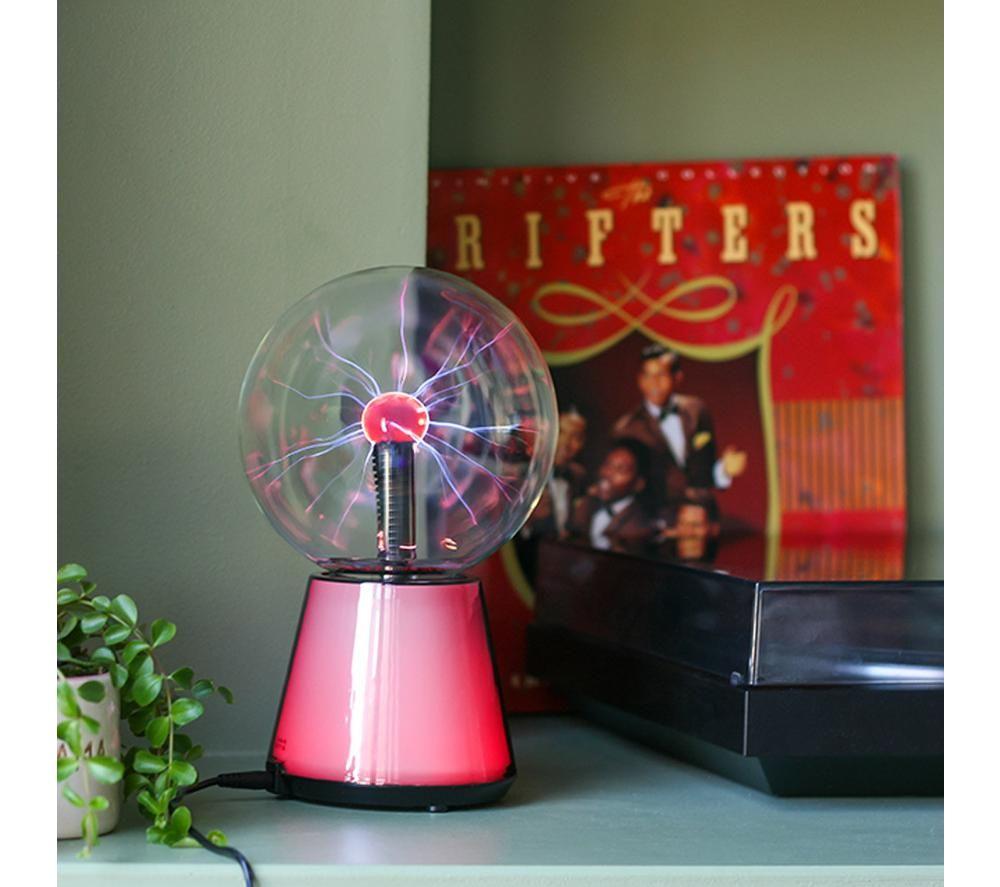 MENKIND Colour Changing Futuristic Plasma Ball - Clear & Red image number 4 of 4