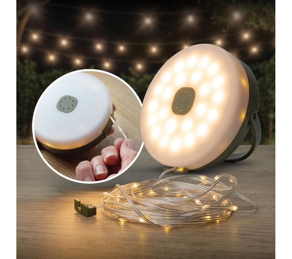 MENKIND Camping String Lights and Lantern - 10 m image number 3 of 4
