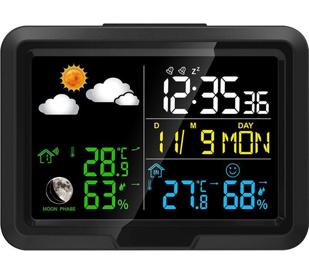 MENKIND All-in-One LED Weather Station - Black image number 3 of 5