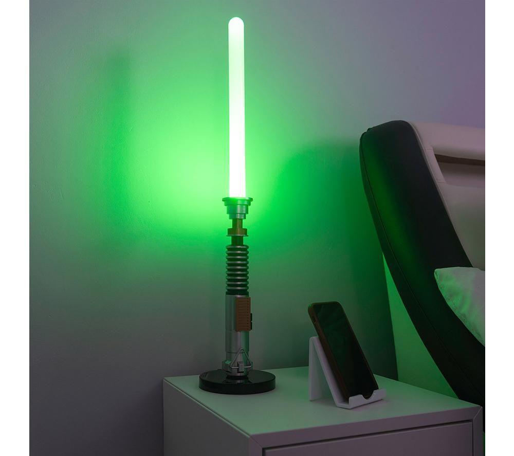 MENKIND Star Wars Luke Skywalker Lightsaber Table Lamp - Green image number 2 of 7
