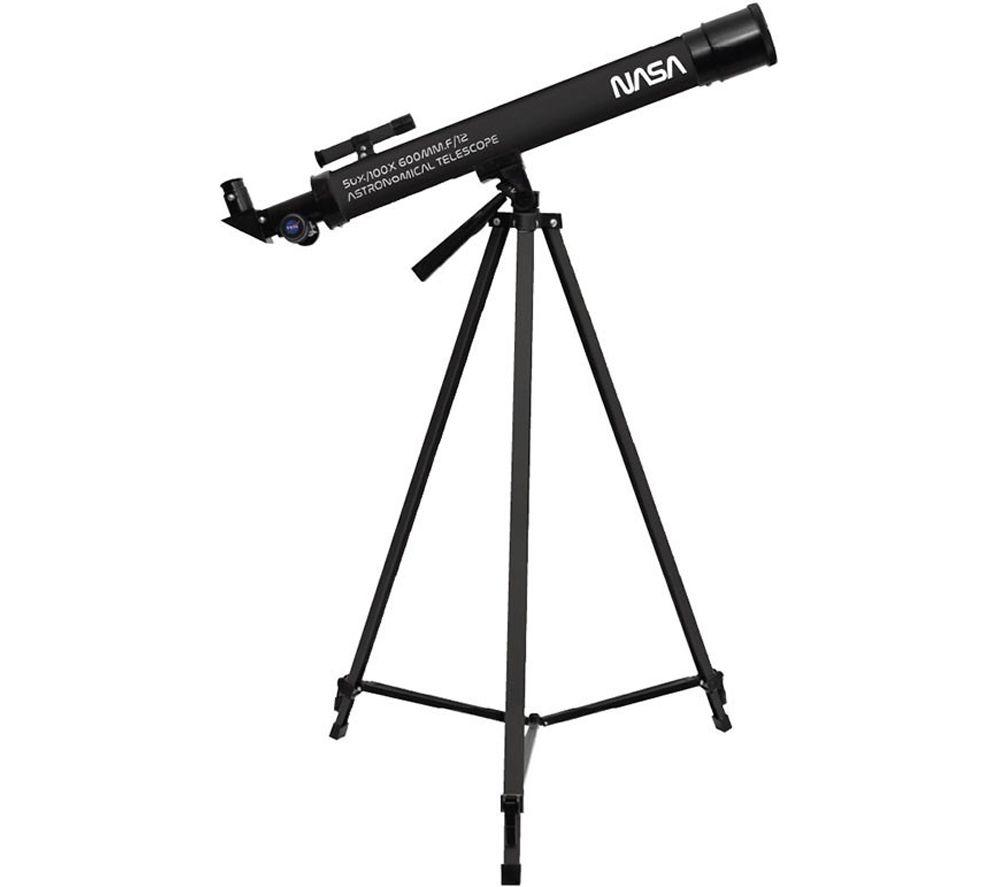 Menkind Nasa Telescope 3 Refractor Telescope - Black, Black
