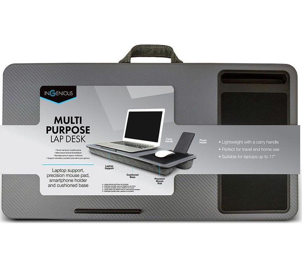 MENKIND InGenious Laptop Desk - Grey & Black image number 4 of 8