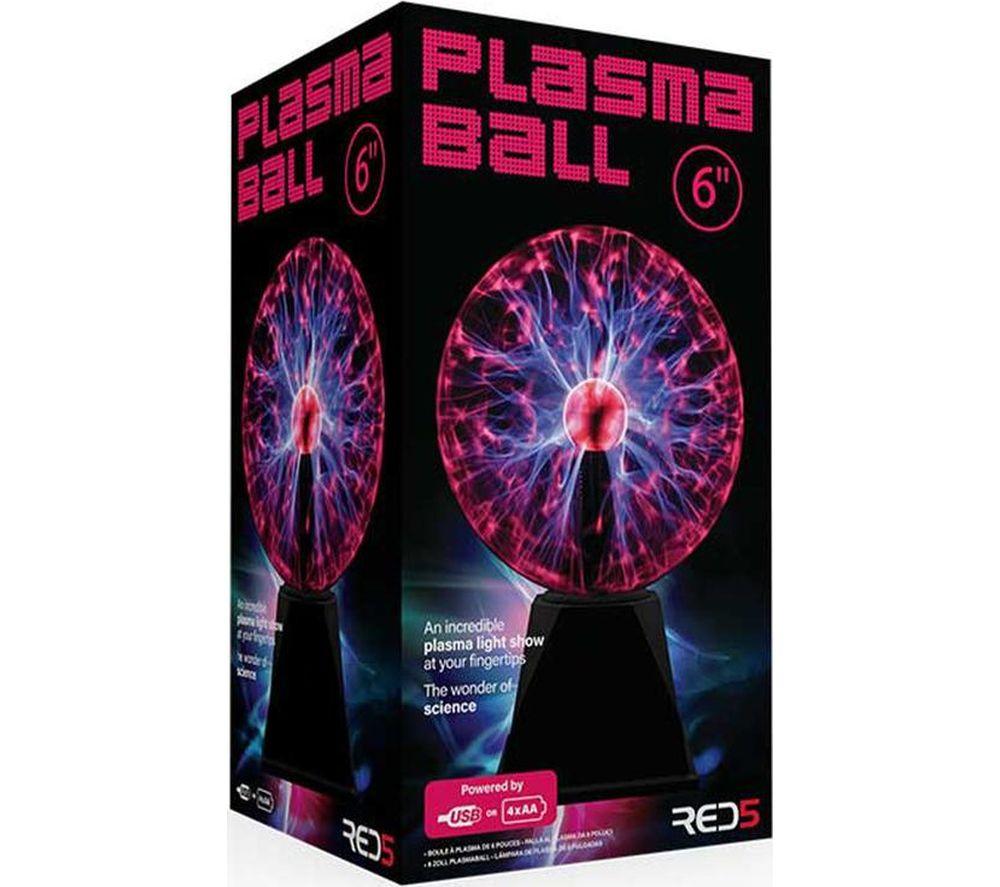 MENKIND Colour Changing Futuristic Plasma Ball - Clear & Black image number 2 of 4