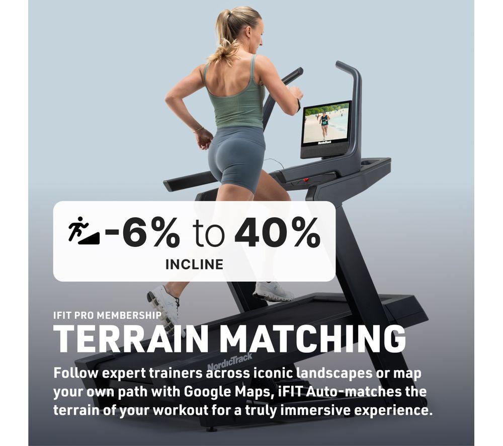 NORDICTRACK X 16 Smart Bluetooth Incline Treadmill - Black image number 6 of 10