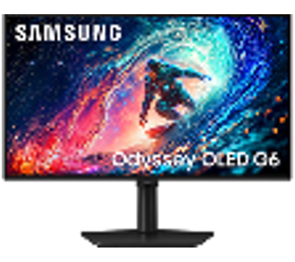 SAMSUNG Odyssey G6 LS27HG612SUXXU Quad HD 27inch OLED Gaming Monitor - Black