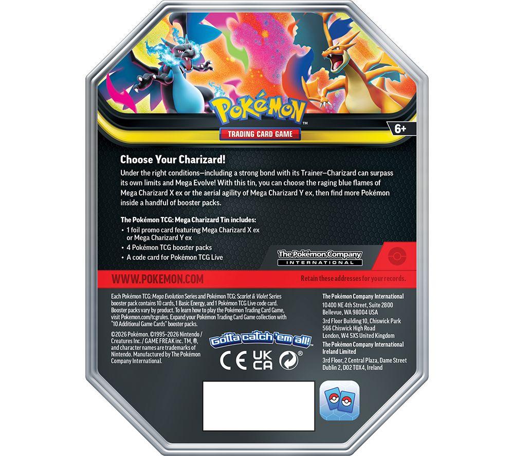 POKEMON TCG Mega Charizard ex Tin image number 4 of 5