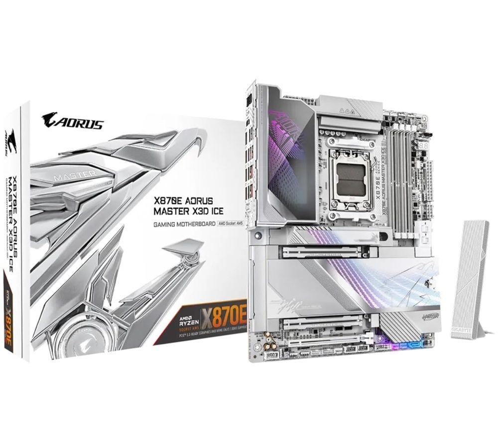 GIGABYTE AORUS MASTER X3D ICE X870E AM5 Motherboard image number 2 of 2