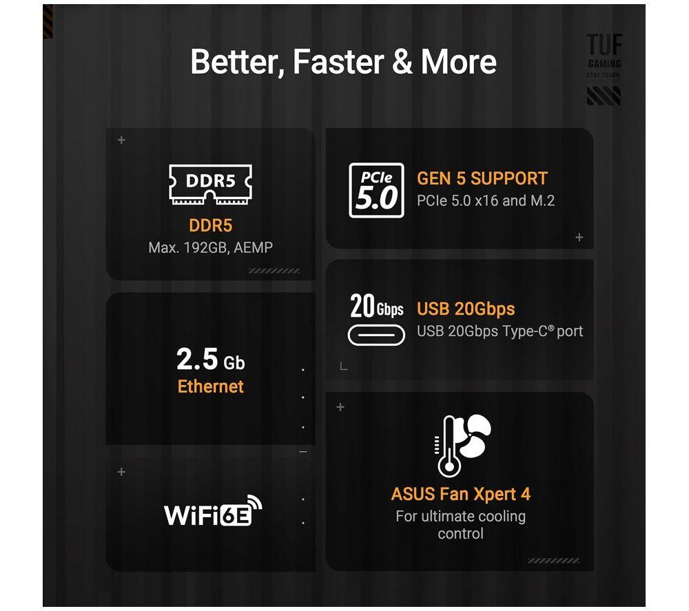ASUS TUF GAMING B850M-PLUS WIFI7 AM5 Motherboard image number 2 of 4