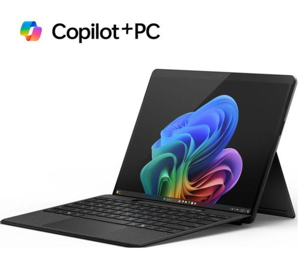MICROSOFT 13" Refurbished Surface Pro OLED, Copilot+ PC - Snapdragon X Elite, 512 GB SSD, Black (Very Good Condition) image number 2 of 7