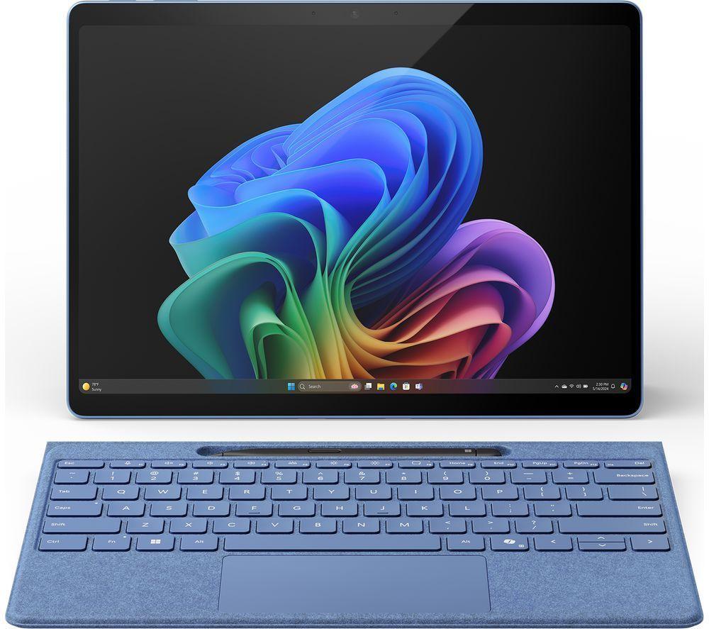 MICROSOFT 13" Refurbished Surface Pro, Copilot+ PC - Snapdragon X Plus, 512 GB SSD, Sapphire (Very Good Condition) image number 2 of 4