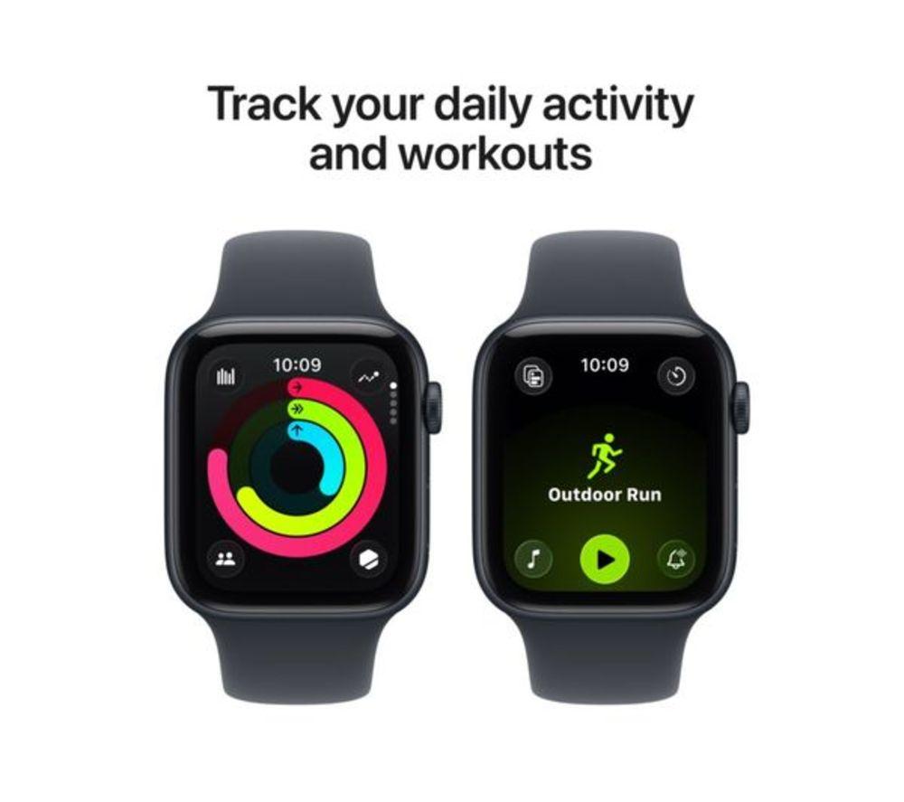 APPLE Refurbished Watch SE 3 - 44 mm Midnight Aluminium Case with Midnight Sport Band, S/M (Excellent Condition) image number 6 of 10
