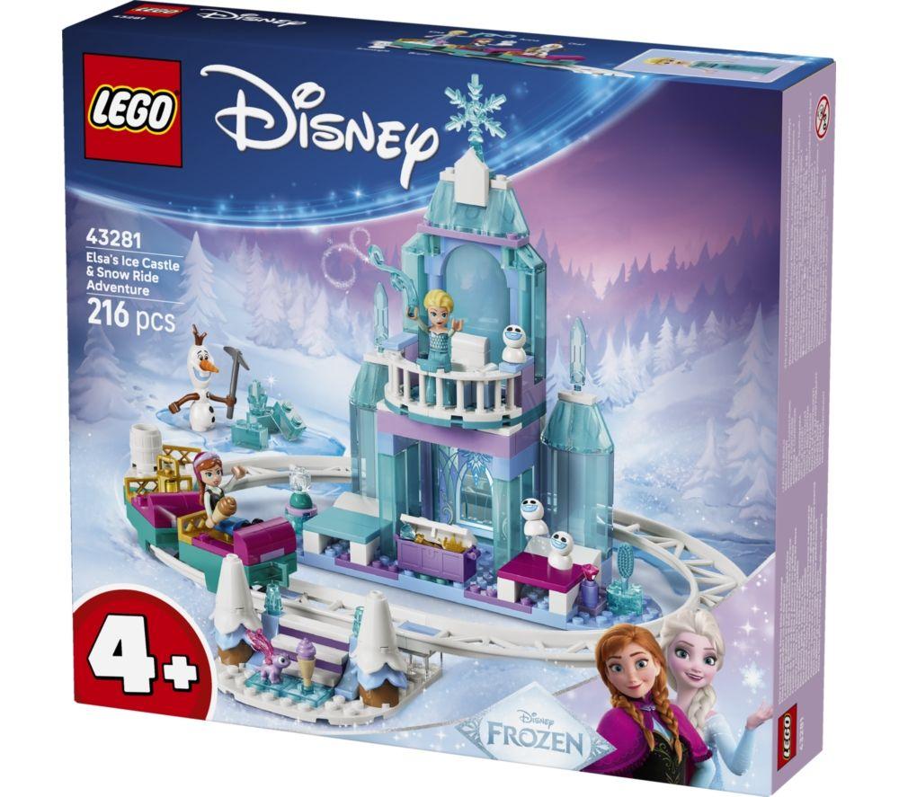 LEGO Disney Frozen 43281 Elsa's Ice Castle & Snow Ride Adventure Set image number 2 of 5