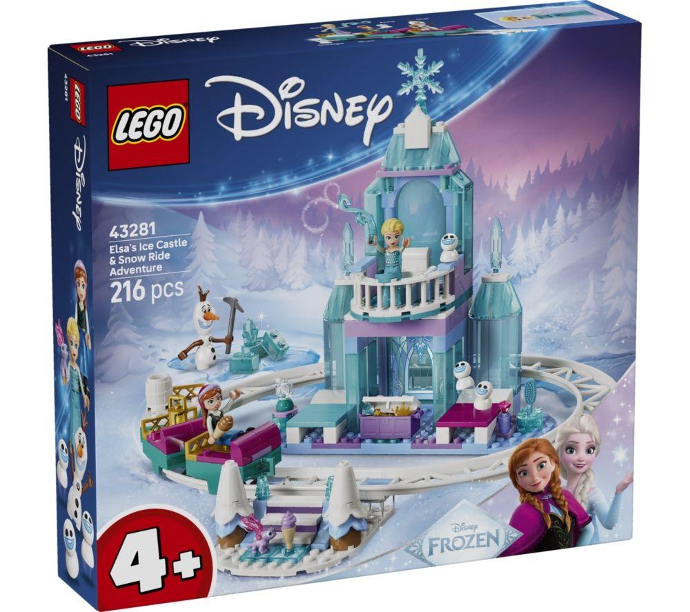 LEGO Disney Frozen 43281 Elsa's Ice Castle & Snow Ride Adventure Set image number 3 of 5