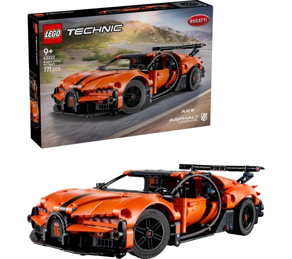 LEGO Technic 42222 Bugatti Chiron Pur Sport Hypercar Set image number 5 of 8