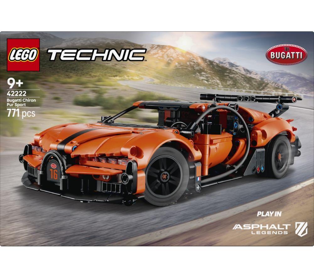 LEGO Technic 42222 Bugatti Chiron Pur Sport Hypercar Set image number 6 of 8